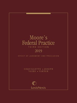 cover image of Moore's Federal Practice